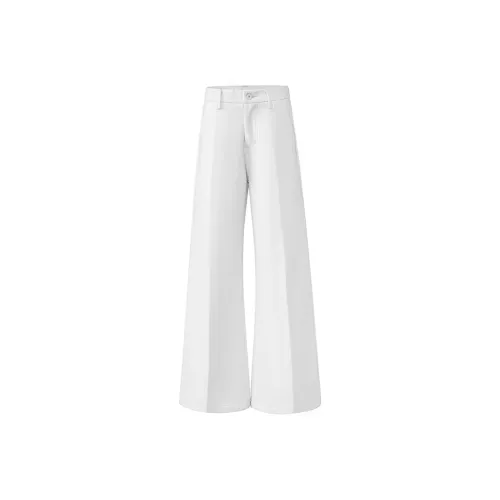 Wen Shan Белые брюки Женские Повседневные брюки