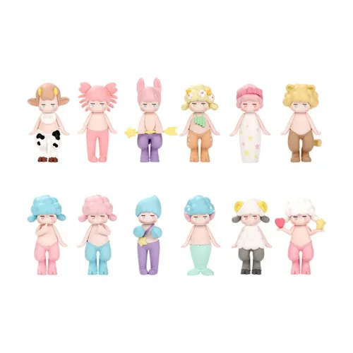 POP MART Pansum Satyr Rory Constellation Коллекция Слепые коробки Полный набор 12 шт