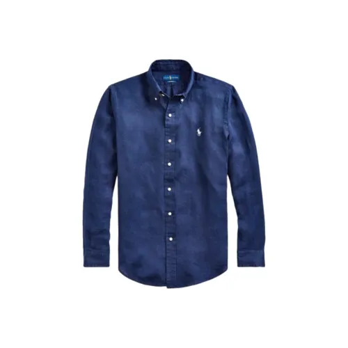 Polo Ralph Lauren Индиго Мужские Рубашки
