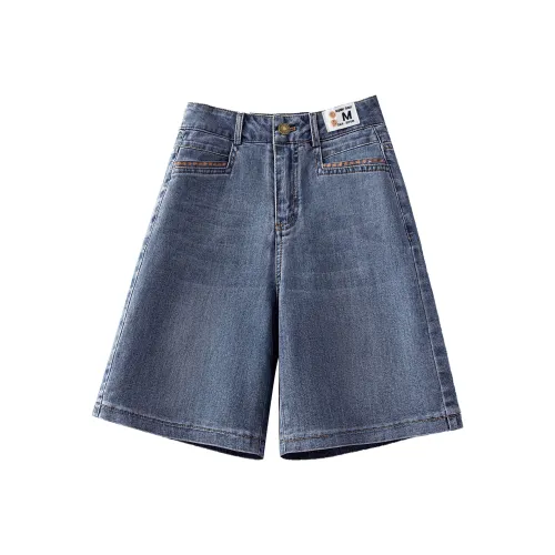 Cypress House Джинсовые шорты Женские Светло-синие