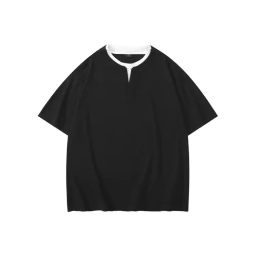 BUYDAUL Черные Мужские T-Рубашки