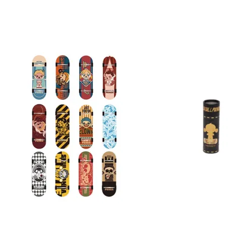 POP MART Skullpanda Life Is A Play Collection Fingerboard Слепые коробки Один Mystery Коробка Целая коробка 12 шт