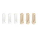 6 пар Белый *3 + Кожа *3