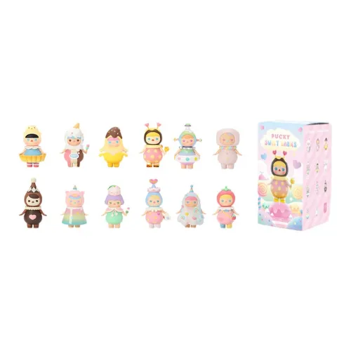 POP MART Pucky Эльф Сладкий Коллекция Слепые коробки Полный набор 12 шт