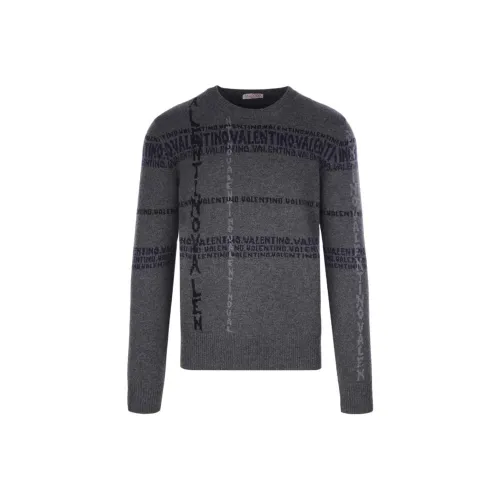 Valentino SS23 Кашемировый свитер мужской серый