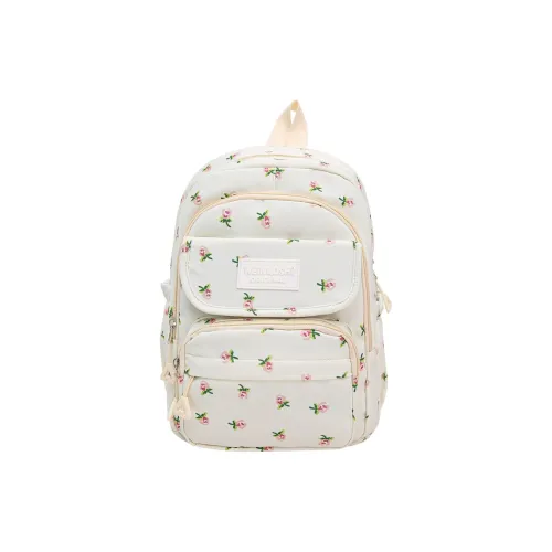 BUBM Нейлон Рюкзак Стандартный Женский Розовый Синий Белый