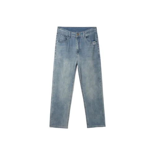 FCB ARCELONA Винтажные синие обрезанные брюки унисекс джинсы