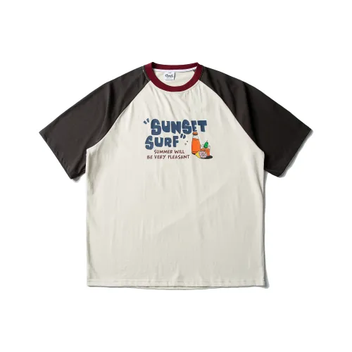 UNDOMAZE Лето Короткий рукав Свободный крой Унисекс