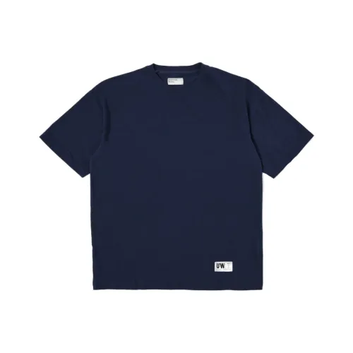 Universal Works Мужская морская синяя футболка