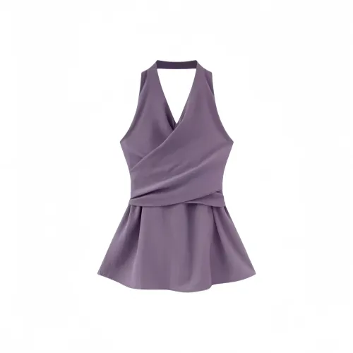 GVVUR Фиолетовые Женские Майки