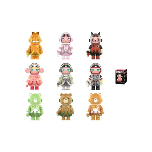 POP MART Коллаборация Mega SPACE MOLLY Коллекция Anniversary 3 100% Слепые коробки 1 Blind Коробка Целая коробка 9 шт