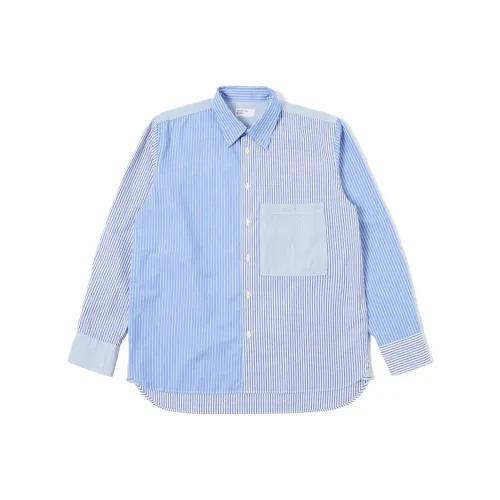 Universal Works Синие Унисекс Рубашки