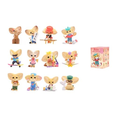 POP MART Коллаборация Kenneth Art Studio Collection Слепые коробки Один Mystery Коробка Целая коробка 12 шт