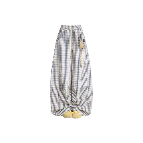 SOIE Синие Унисекс Повседневные Брюки