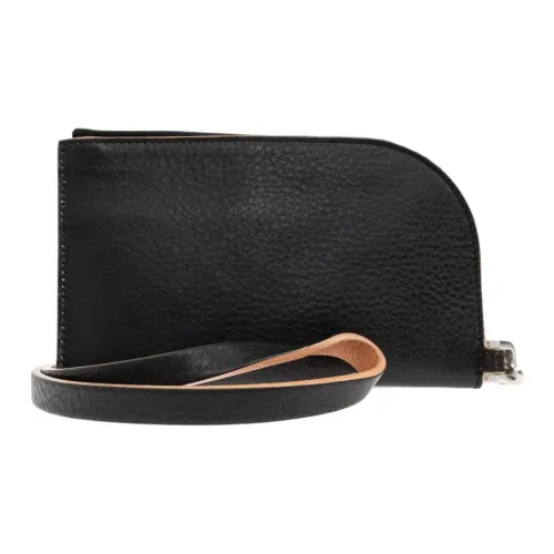 RICK OWENS совместный бренд RO Телячья кожа Монетница Унисекс Черный