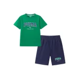 Зеленый топ с бирюзовым низом