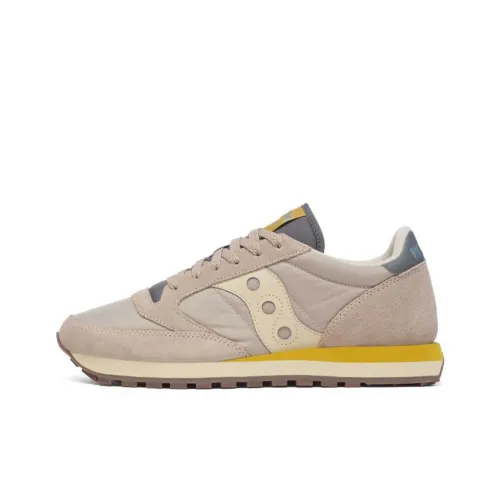 Saucony Jazz Original Устойчивый к истиранию Низкий Топ Casual Мужской Коричневый