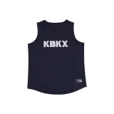 Морской синий топ без рукавов BX001