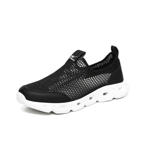 Binary Амортизация Slip-resistant Дышащий Легкий Rebound Низкий Топ Casual Мужской Черный Белый