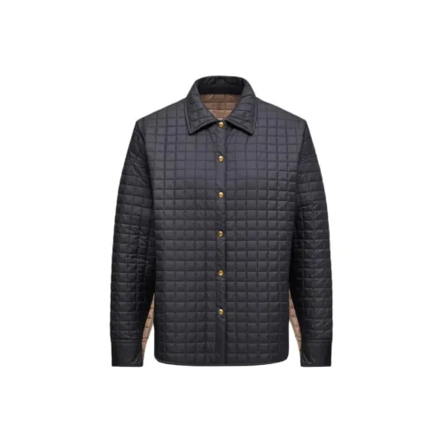 Moncler Квадрат Quilted Двусторонний Утепленный Шир Пуховая Куртка Женская Черная