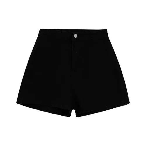 AKIN Черные Унисекс Джинсовые Шорты