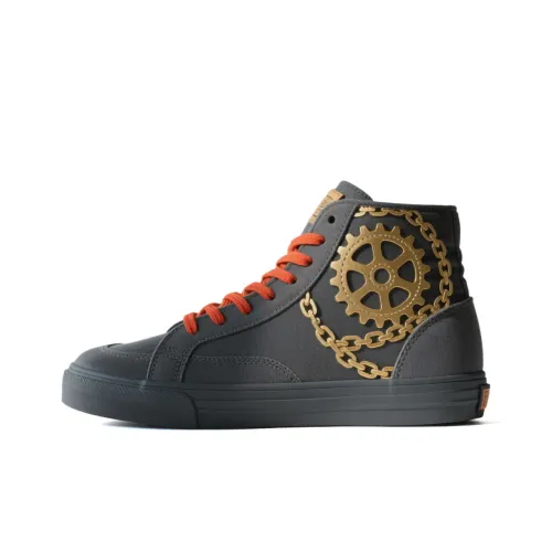 Кроссовки для скейтбординга High Top WHEEL Blue Unisex