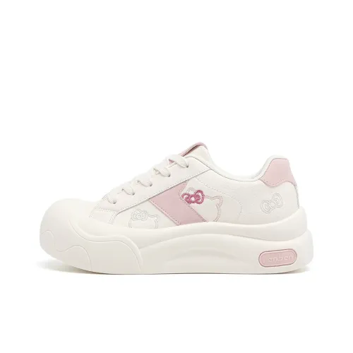 RENBEN Устойчивые к истиранию Slip-resistant Низкие Кроссовки для скейтбординга Женские Бежево-розовые