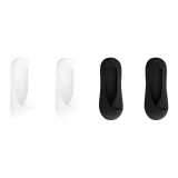 2 шт черный + 2 шт белый