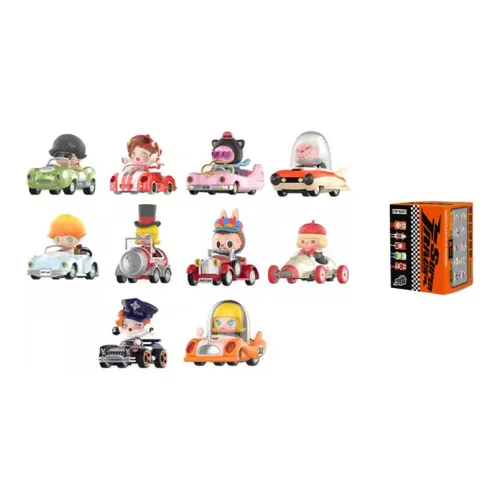 POP MART Pop Mart IP POPCAR Speed Champions Коллекция Слепые коробки 1 Полная коробка 10 шт