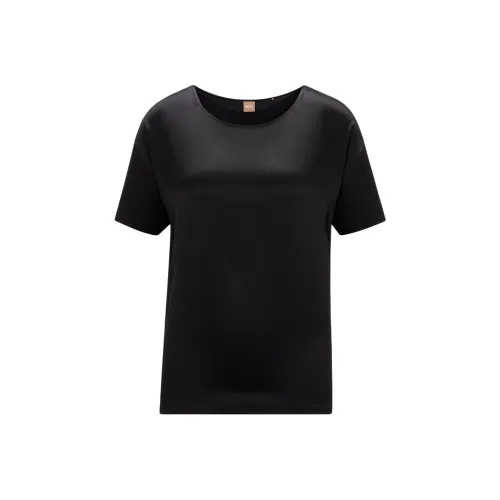 Hugo Boss Черные Женские Футболки