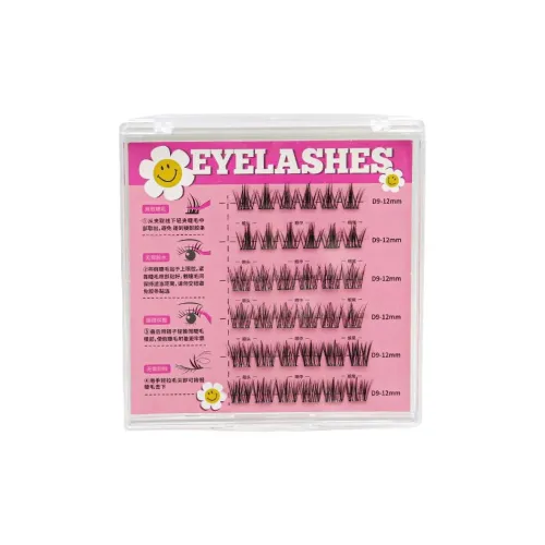 JIANYINGSHU DIY Комбо 3 6 Кластера Клей Бесплатно Рыбка Eyelashes с BIG Глаза Один Кластер