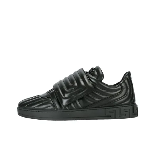 VERSACE Quilted Greek Key VERSACE Low Top Скейтборд Кроссовки Мужские Черные