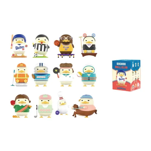 POP MART Коллаборация Edition DUCKOO Dreamy Player Коллекция Слепые коробки Один Mystery Коробка Целая коробка 12 шт