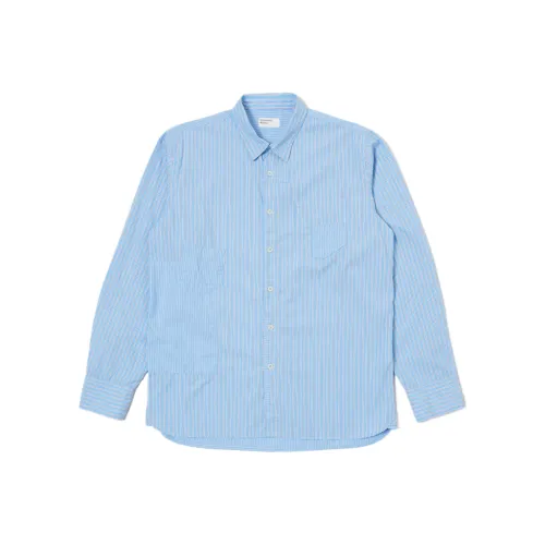 Universal Works Мужские Синие Рубашки