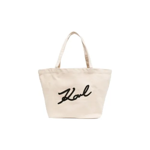 KARL LAGERFELD Хлопок Сумка Женская Бежевая