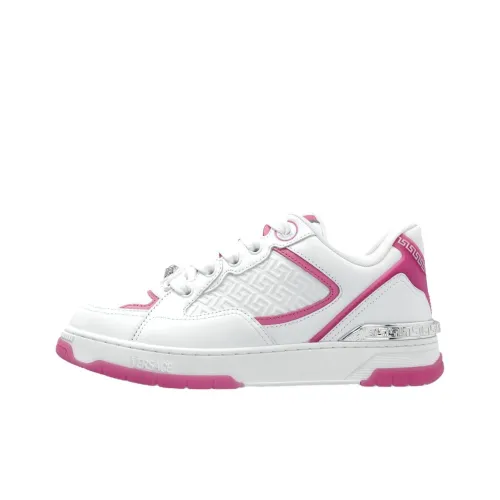 VERSACE Низкие кроссовки для скейтбординга женские розовые и белые