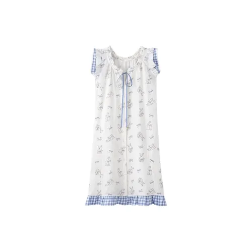 MEIJIAO Летняя Тонкая Пижама и Домашняя Одежда для Женщин MID Длина