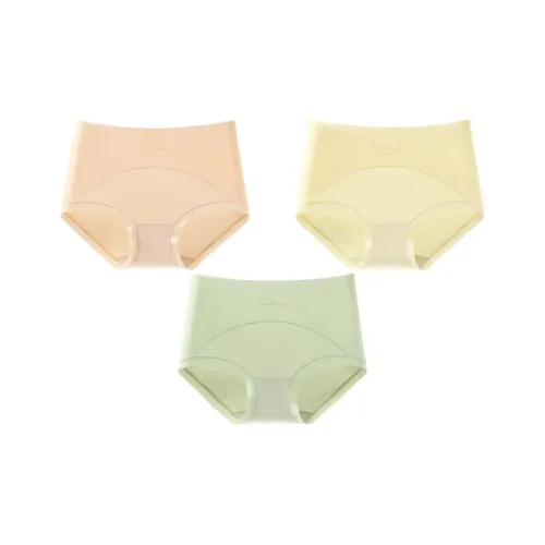 FENTENG Креветка Розовый+Светло-Желтый+Светло-Зеленый FU26960308 Женские Трусики-Бикини