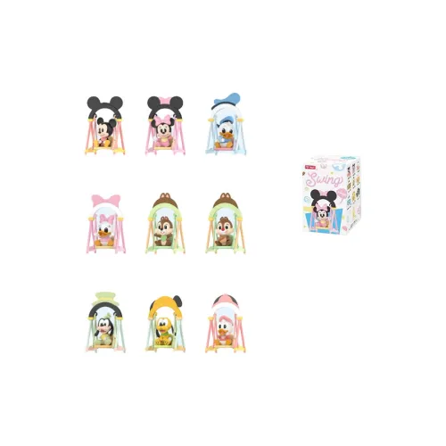 POP MART Disney SWING Collection Слепые коробки Один Blind Коробка Целая коробка 9 шт