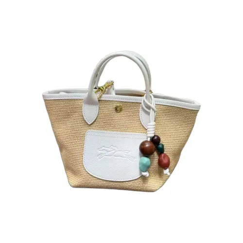 LONGCHAMP Le Pliage Collection Холст Одно Плечо Сумка Средний Женский Желтый Белый