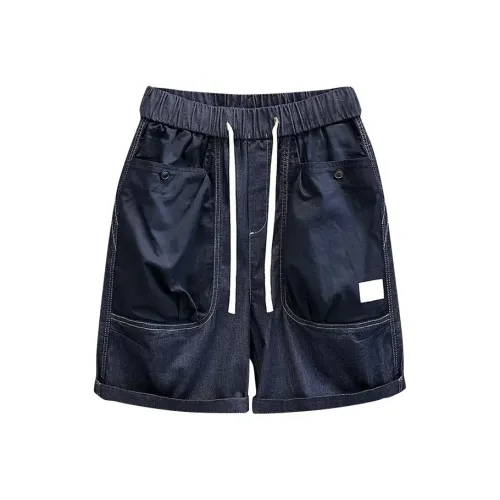 GEOGRE ALEX Blue Men's Denim Shorts GEOGRE ALEX Синий Мужские Джинсовые Шорты