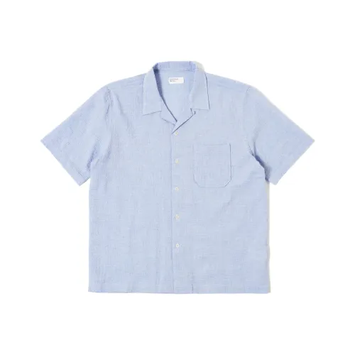 Universal Works Мужские Синие Рубашки