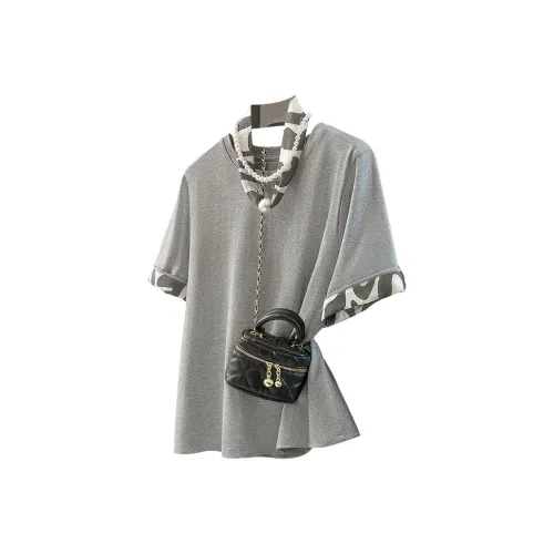 SIBAISHE Светло-серые женские T-рубашки