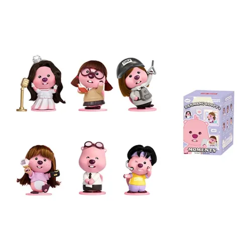 POP MART Коллаборация Edición Zanmang Loopy's Круг OF Friends Выполняет МЕ Слепые коробки Один Mystery Коробка Целая коробка 6 шт