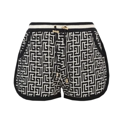 BALMAIN Черные Женские Повседневные Шорты