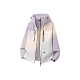 Фиолетовый цвет белой лозы (Ветрозащитная и водонепроницаемая легкая ветровка)