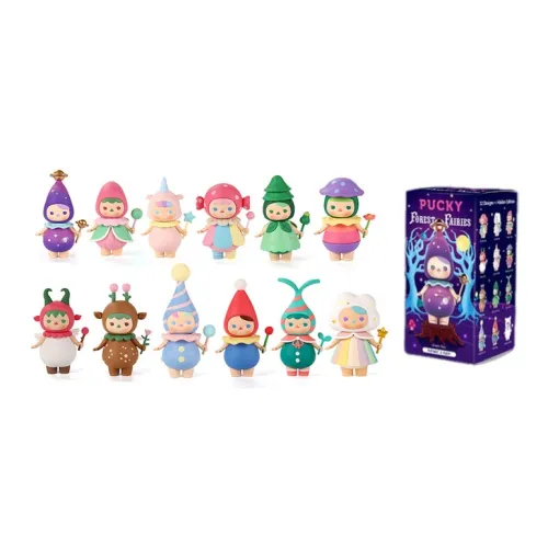 POP MART Pucky Лесная коллекция Слепые коробки Полный набор 12 шт