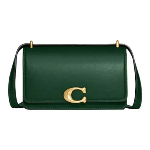 COACH Bandit Коровья кожа Сумка через плечо Маленькая Женская Зеленая