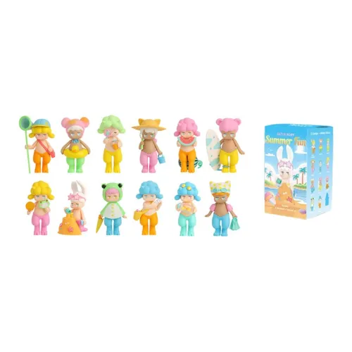 POP MART Pansum SATYRRORY Summer Fun Коллекция Слепые коробки Один Mystery Коробка Целая коробка 12 шт