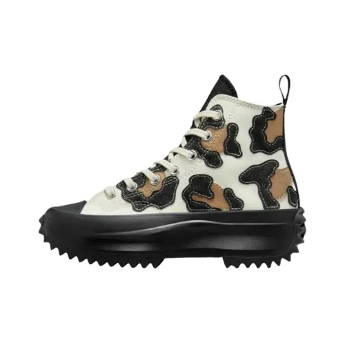 Converse Run Star Hike Износостойкие Высокие Кеды Мужские Белый Коричневый